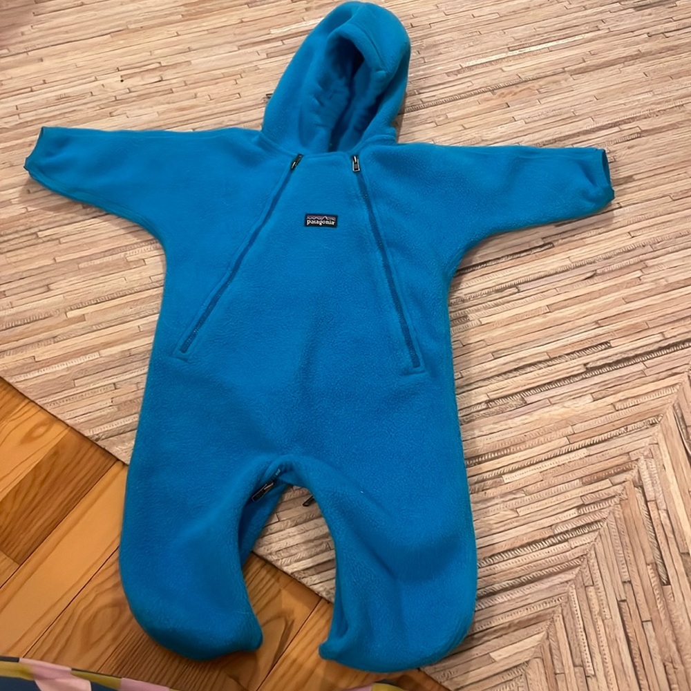 Patagonia baby fleece snow suit